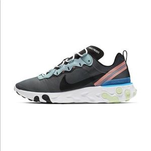 Nike React Element 55 Ocean Cube/Black-Pink Quartz